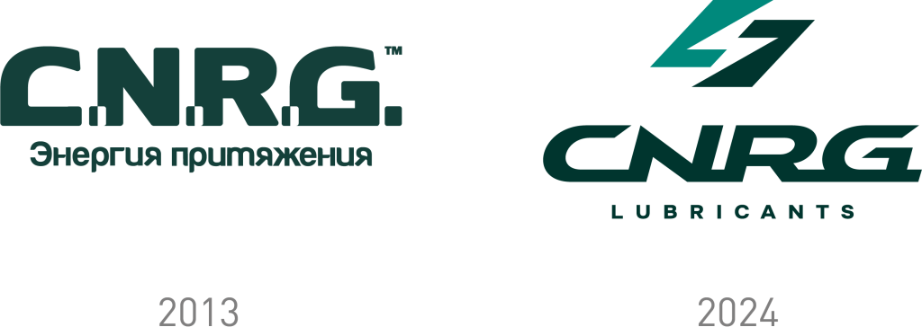 Новый логотип CNRG Lubricants в сравнении со старым