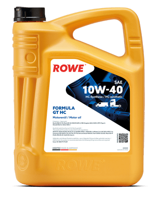 Моторное масло ROWE  HIGHTEC FORMULA GT SAE 10W-40 HC
